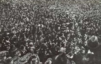 Foto Versammlung 1918